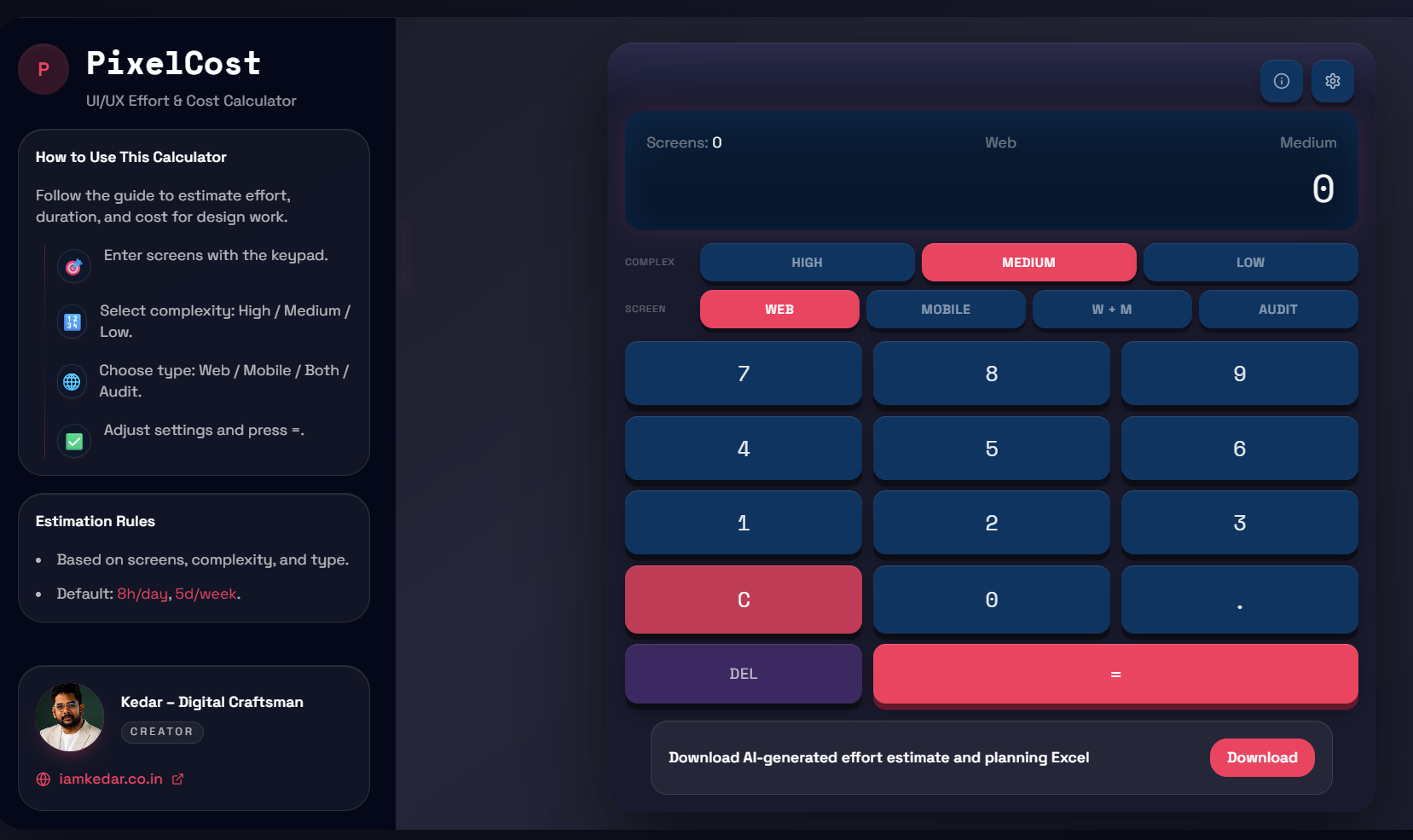Design Generator preview